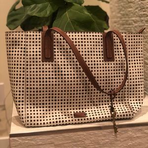 Fossil polka dot tote